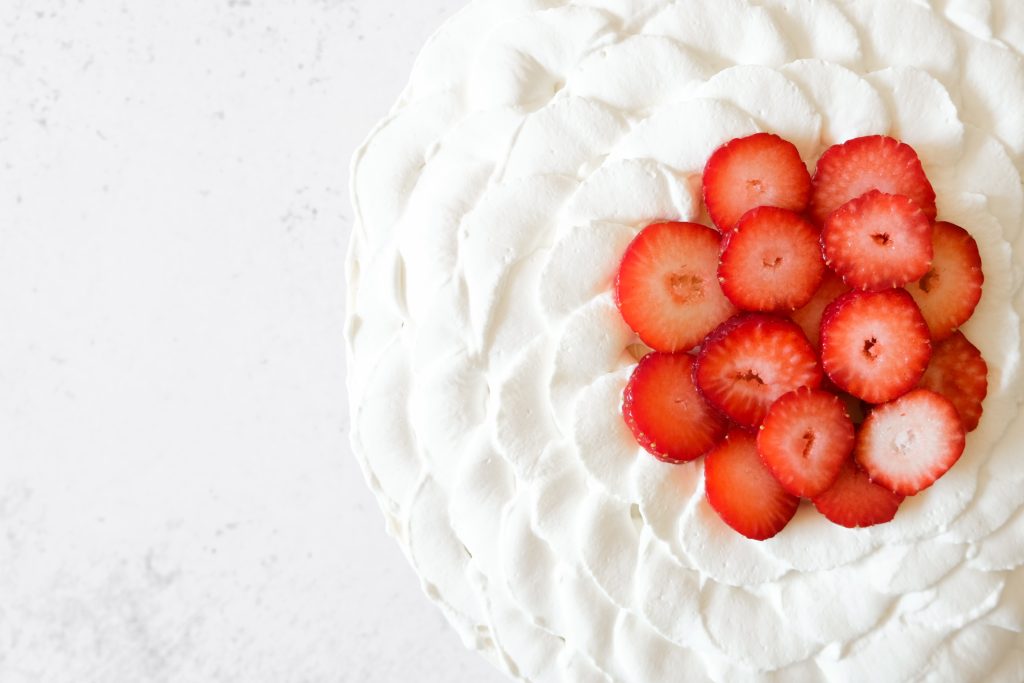 Zoom sur le fraisier léger et peu sucré