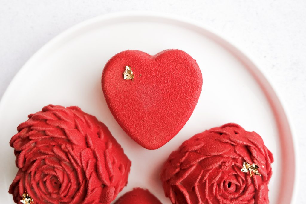 Entremet inspiration framboise