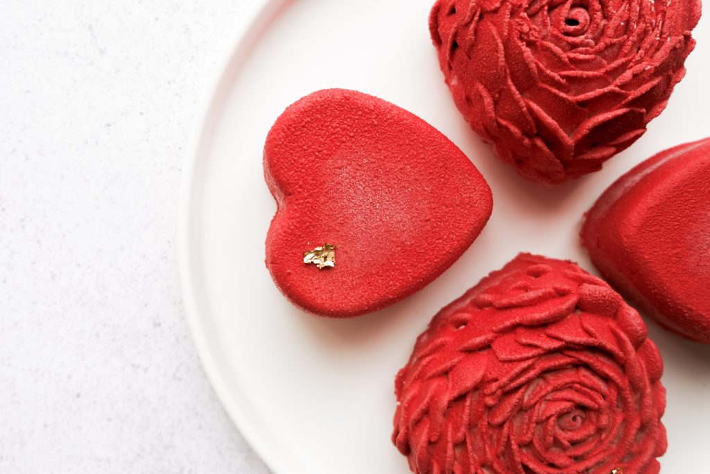 Entremet inspiration framboise