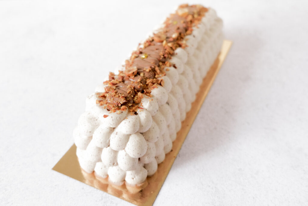 La bûche chocolat noisette