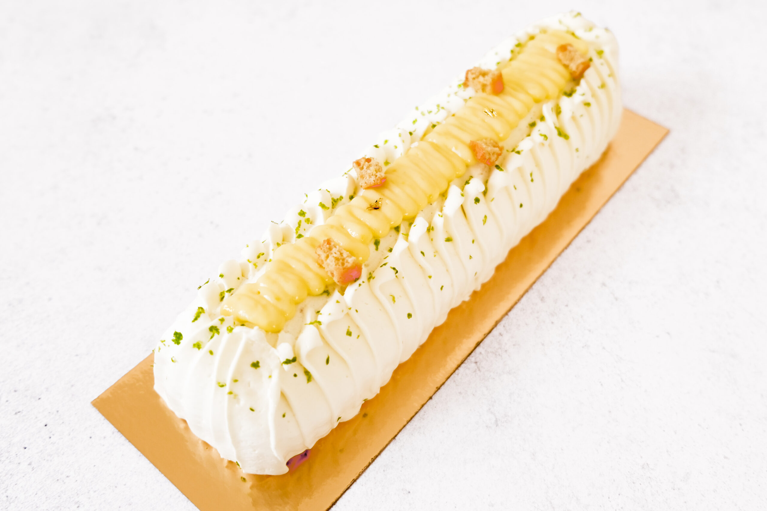 La bûche citron amande