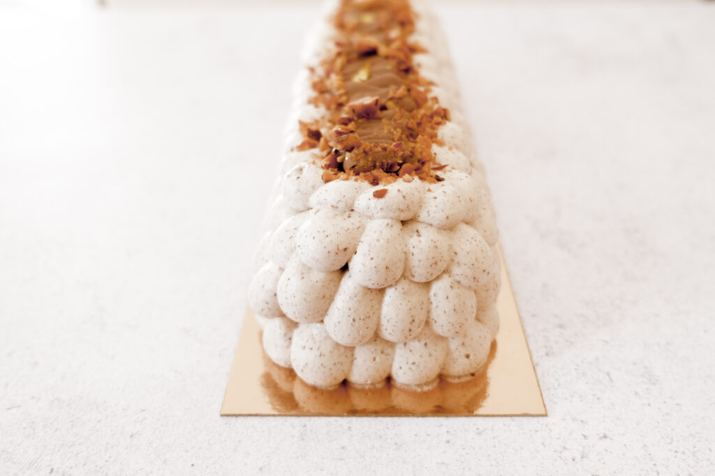 La bûche chocolat noisette